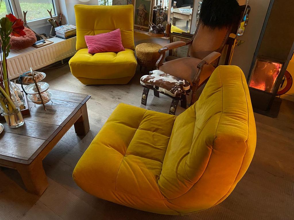 2 zetels Silhouette Chateau D’Ax, Maison & Meubles, Canapés | Sofas & Chaises Longues, Une personne, Tissus, Enlèvement