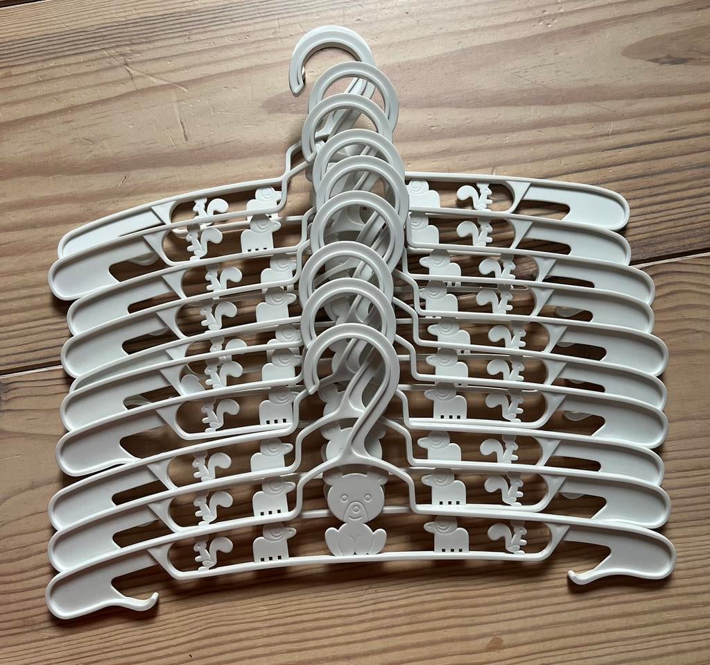 Kinder kapstokken - 10 stuks, Ophalen of Verzenden, Gebruikt, Kunststof, Kinderen