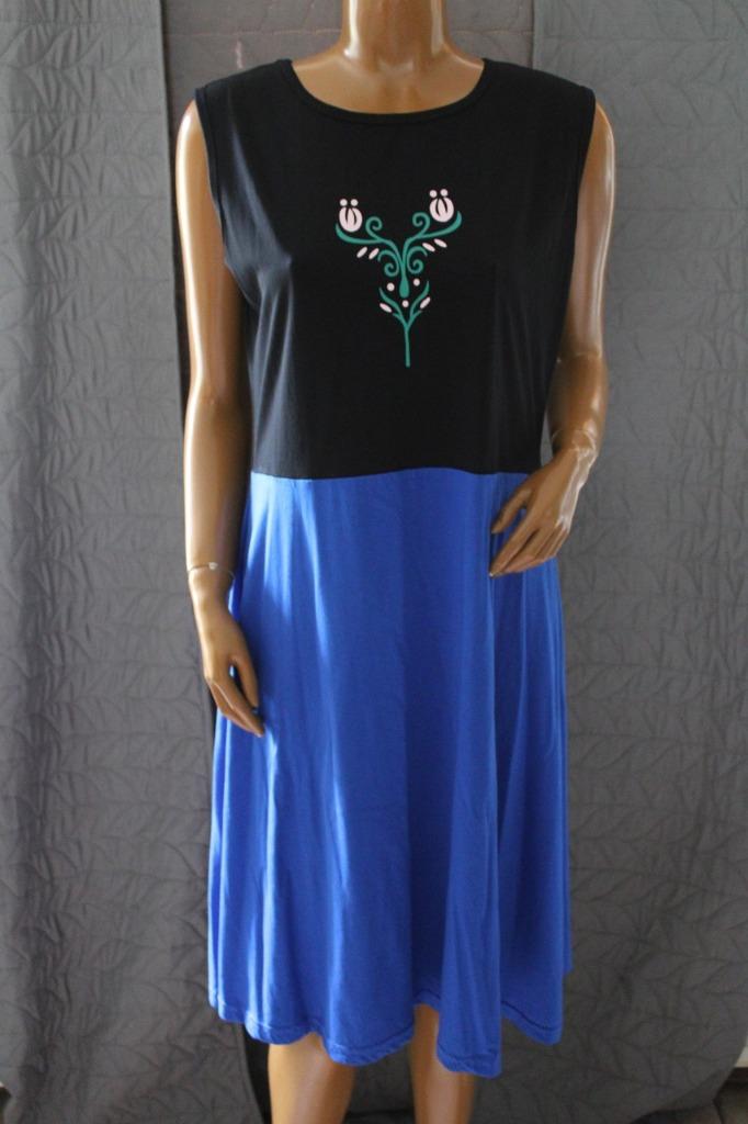 * Jurk Frozen zwart/blauw XXL, Maat 46/48 (XL) of groter, Nieuw, Ophalen of Verzenden, Kleding