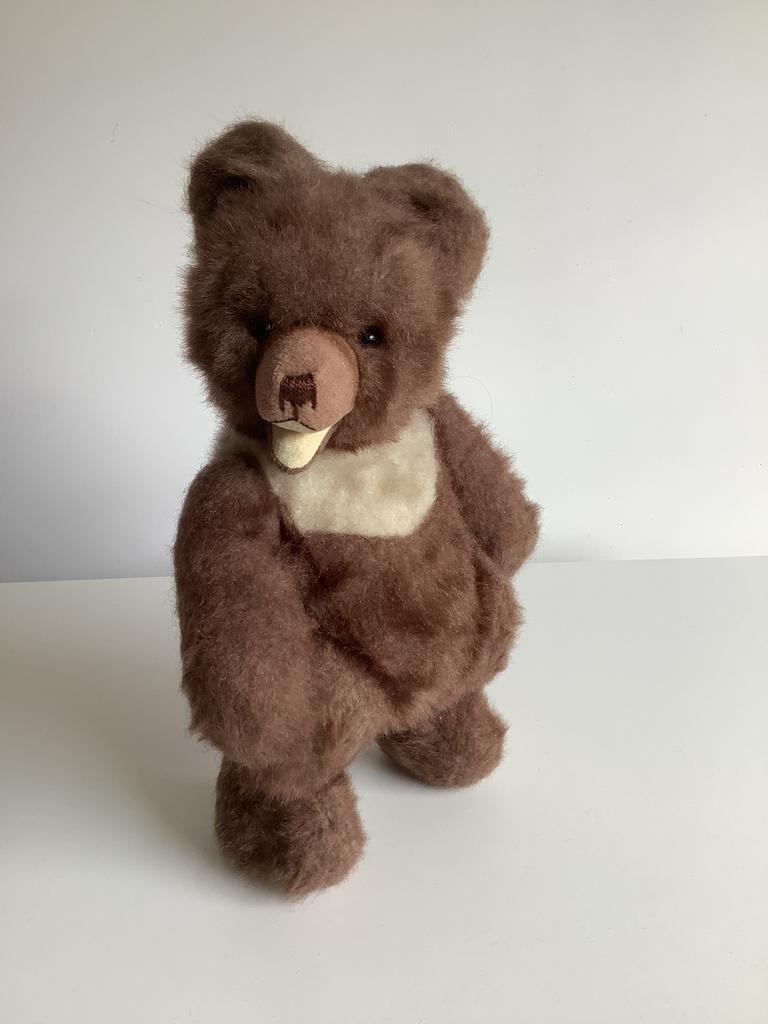 Vintage teddybeer, Ophalen of Verzenden, Gebruikt, Stoffen beer