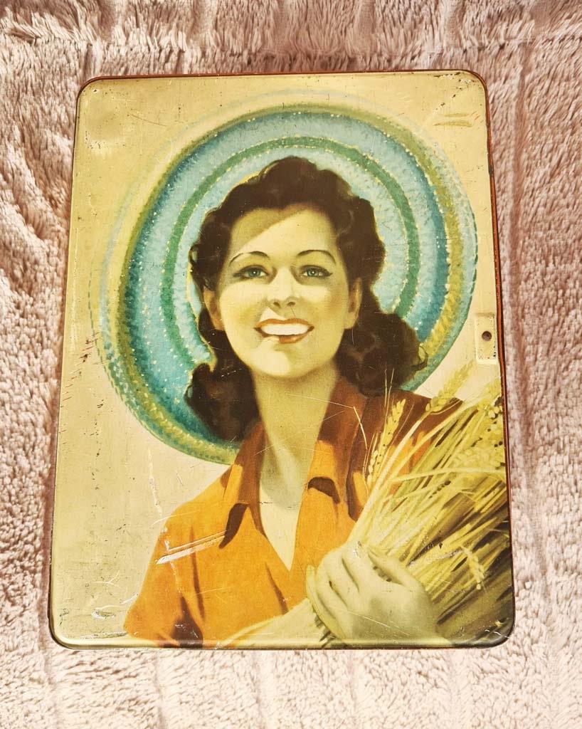 blikken doos Lonka vrouw met haver - lees info aub, Collections, Enlèvement