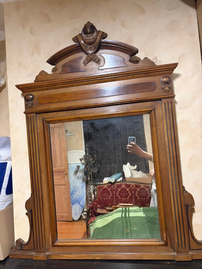 Schouw Spiegel in hout, Enlèvement