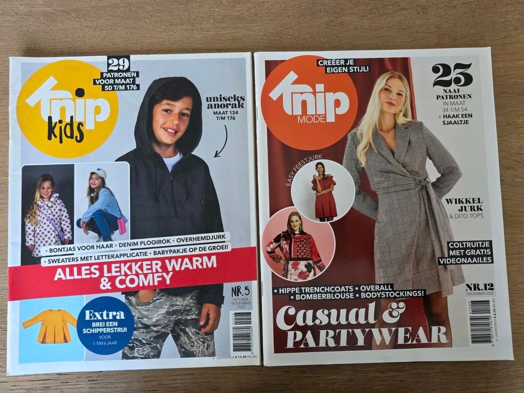 Deux magazines Knip mode et Knip kids sont sortis en 2023, Livres, Journaux & Revues, Comme neuf, Enlèvement ou Envoi