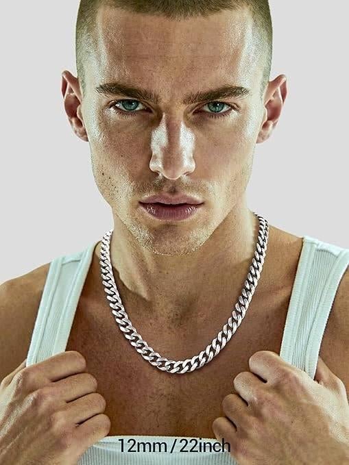 Cubaanse ketting voor heren | GRATIS LEVERING, Handtassen en Accessoires, Kettingen, Overige materialen, -, Verzenden, -