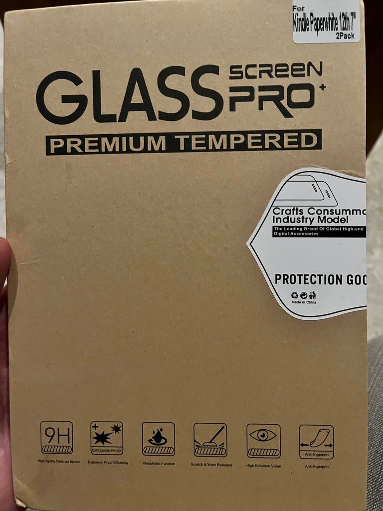 Amazon Kindle 12th 7” screenprotector, Computers en Software, E-readers, Ophalen of Verzenden, Zo goed als nieuw, 7 inch