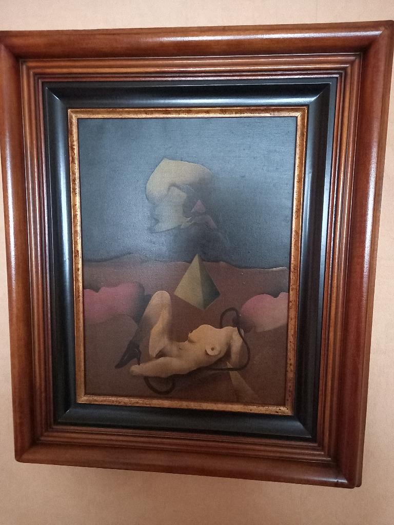 Schilderij abstact, Ophalen