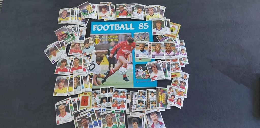 120 stickers panini football belgium 1985 + leeg album, Envoi, Comme neuf, Affiche, Image ou Autocollant