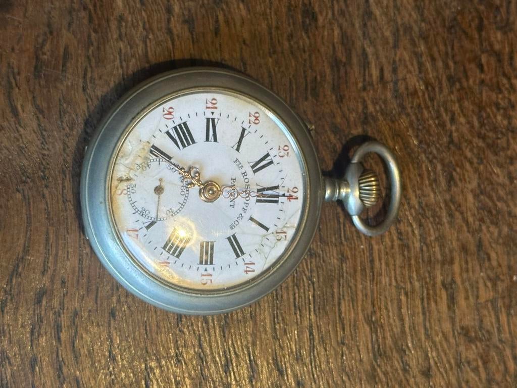 Roskopf Zakhorloge, Handtassen en Accessoires, Ophalen of Verzenden, Zilver, Zakhorloge, Overige merken