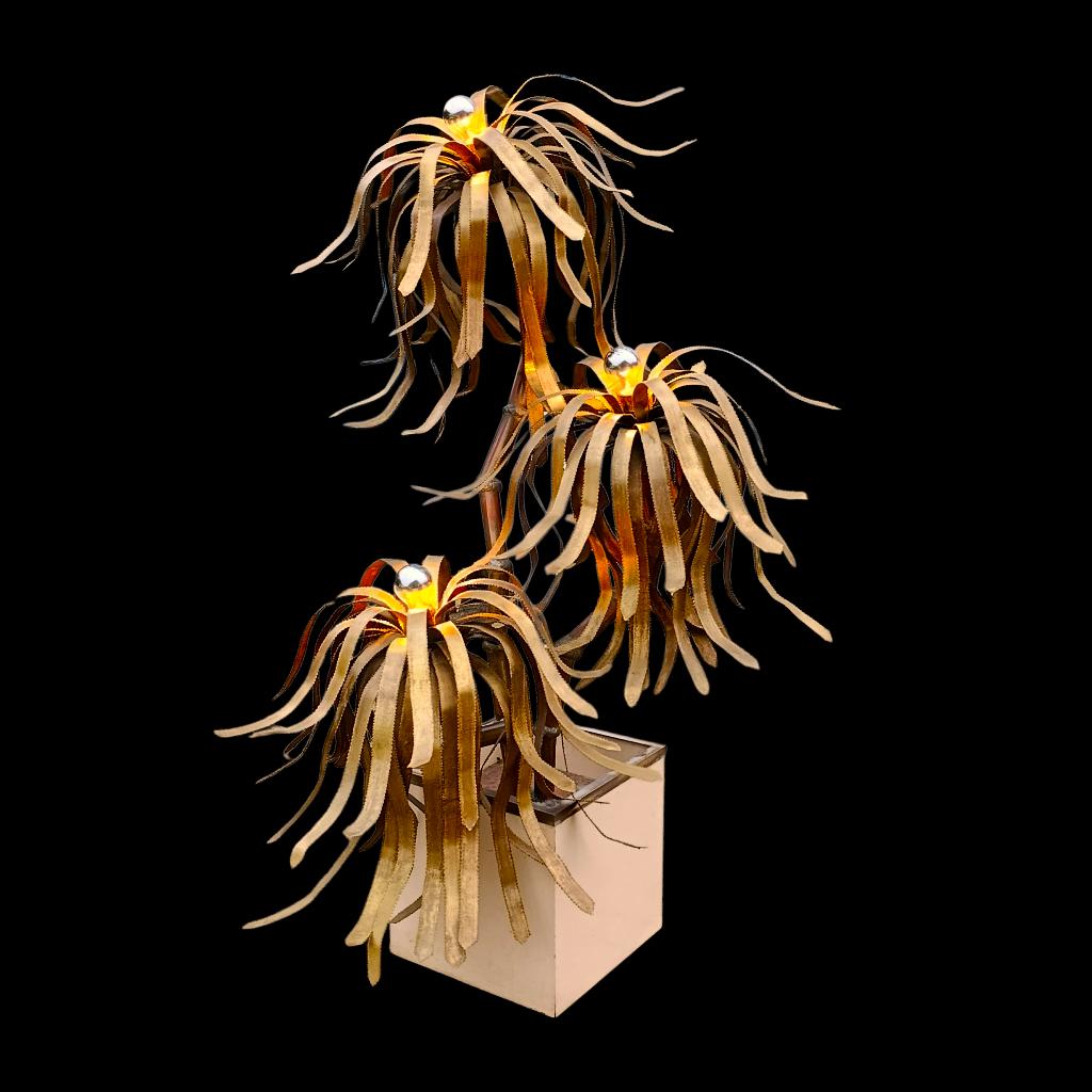 +150cm!!  Maison Jansen floor Palm lamp regency 1970s France, Ophalen of Verzenden