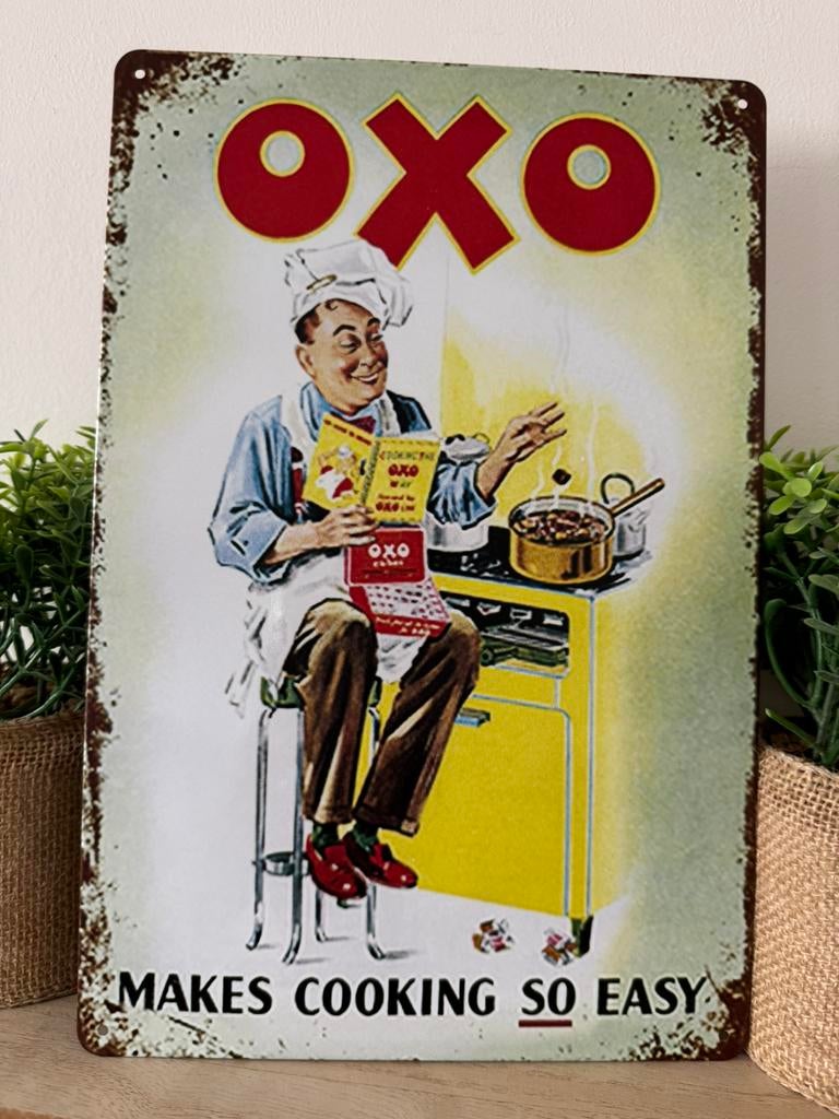 Panneau d'affichage en métal OXO, Collections, Enlèvement ou Envoi, Neuf, Panneau publicitaire