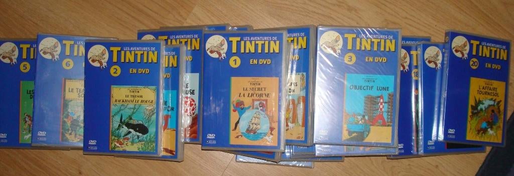 TINTIN 21 DVD DES AVENTURES DE TINTIN ET FASCICULES, Collections, Enlèvement, Tintin, Neuf