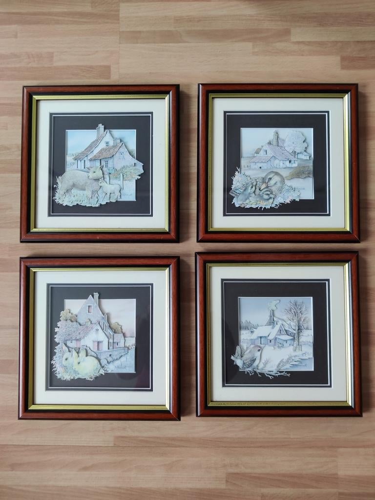 Anton Pieck 4 seizoenen, Minder dan 50 cm, Ophalen of Verzenden, Zo goed als nieuw, Minder dan 50 cm