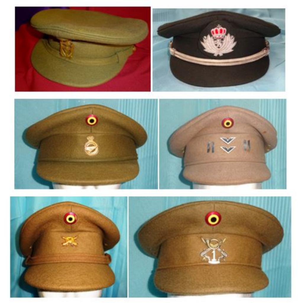 Kepies ABL en lot 6 piéces, Collections, Envoi, Armée de terre, Casque ou Béret