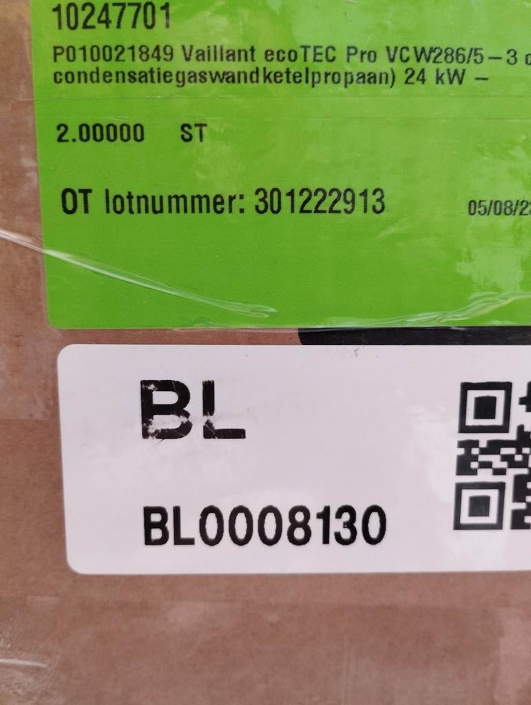 Vaillant ecoTEC Pro VCW 286/5-3 combi condens (PROPAAN), Bricolage & Construction, Chauffage & Radiateurs, Enlèvement ou Envoi