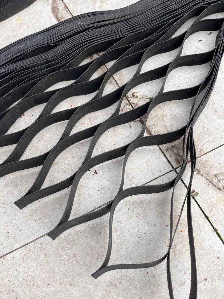 Geogrid kiezelroosters 5cm hoog - 2x 14,88m2 + restje, Tuin en Terras, Grind, Keien en Split, Nieuw, Overige typen, Zwart, Overige materialen