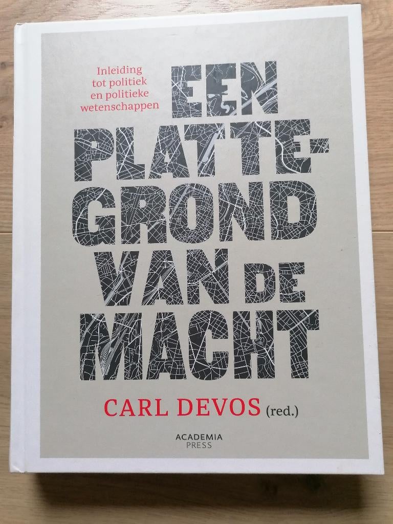 Een plattegrond van de macht. Carl Devos, Ophalen of Verzenden, Zo goed als nieuw, Carl Devos