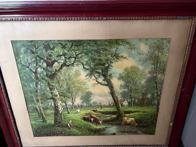 Schilderijtje koeien in een beek, Enlèvement