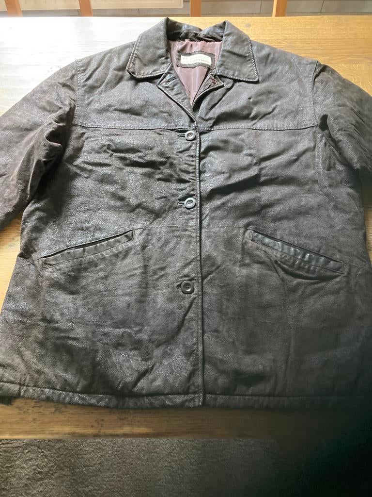 LEDEREN JAS HEREN en DAMES maat XL, Ophalen, Maat 56/58 (XL)