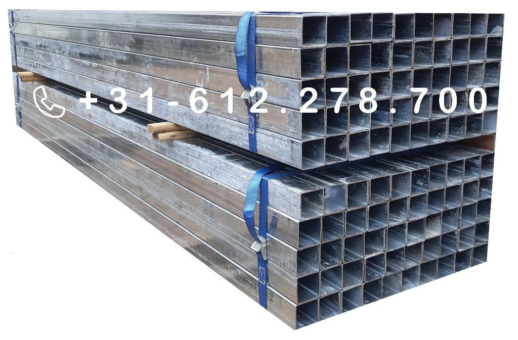 STALEN - KOKERS - KOKERPROFIELEN - 50x50x2mm - L=240, Doe-het-zelf en Bouw, Metalen, Ophalen, Zo goed als nieuw, IJzer