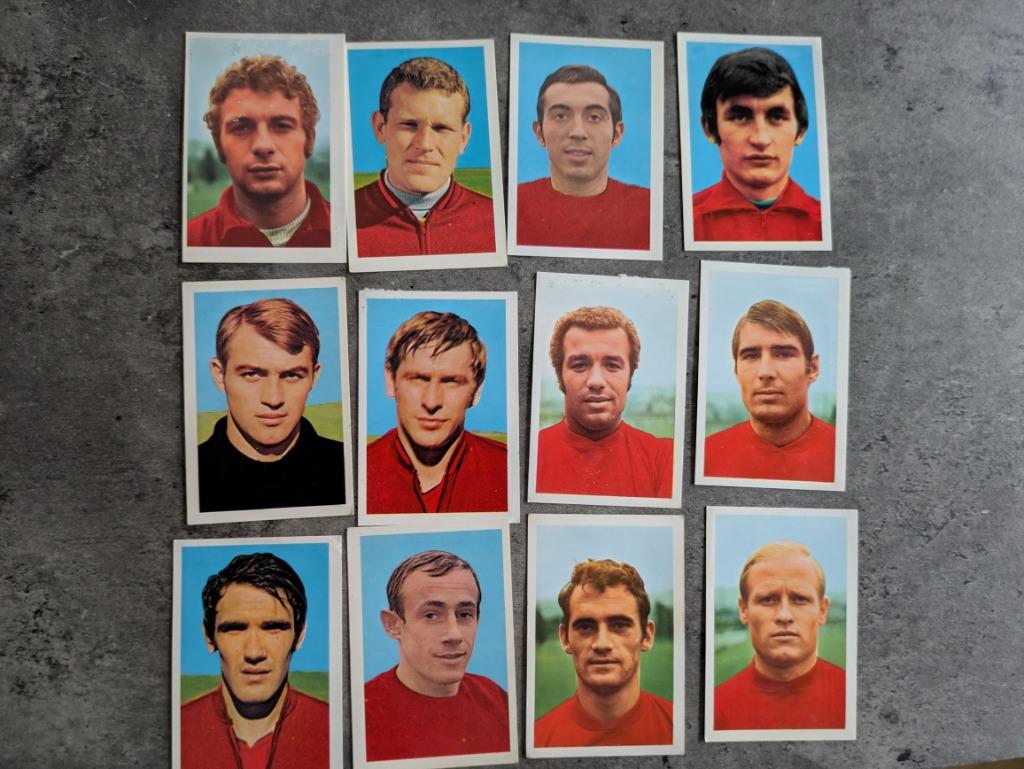 STANDARD LIÈGE FOOTBALL 1970/1971 Lot de 12 cartes, Envoi