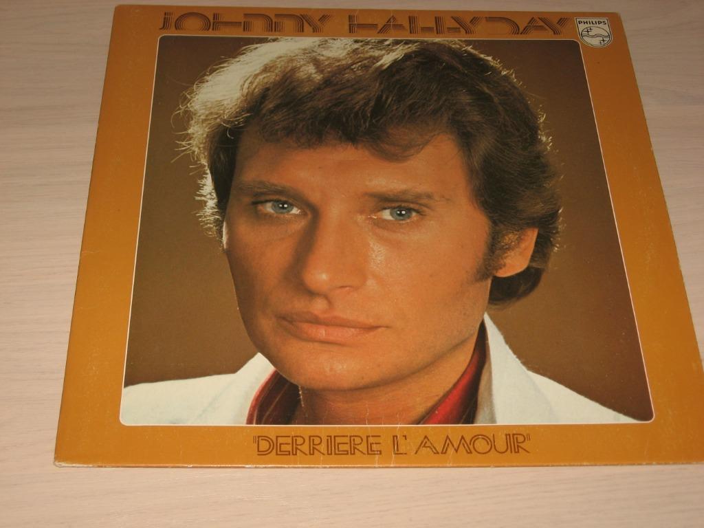 Disque vinyl 33 tours johnny hallyday derrière l'amou, Enlèvement ou Envoi, Comme neuf, Pop rock