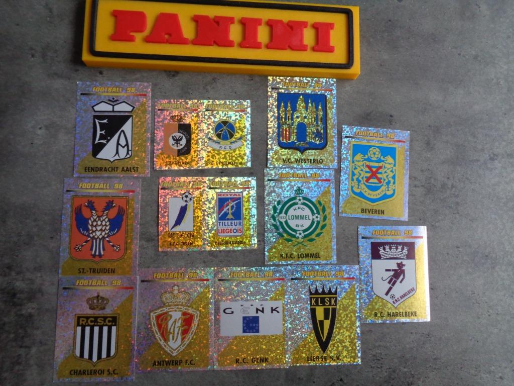 PANINI FOOTBALL 98 STICKERS 12X VOETBAL emblemen, Verzenden