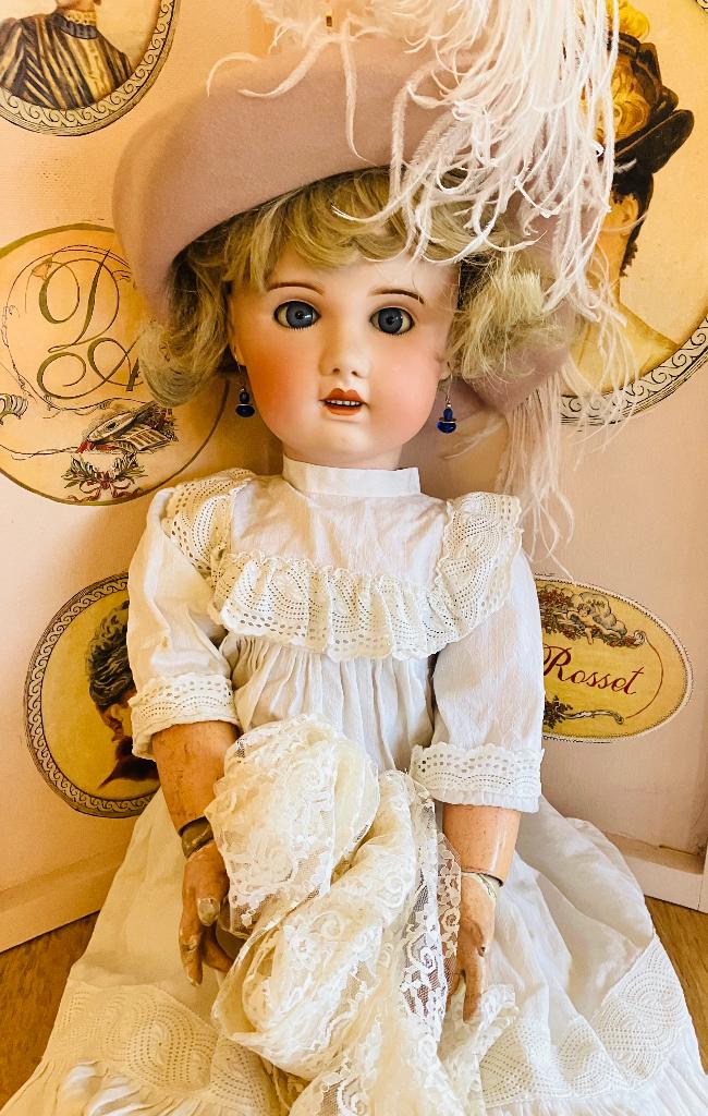 Poupée ancienne en biscuit de porcelaine SFBJ, Collections, Poupées, Enlèvement ou Envoi, Utilisé, Poupée