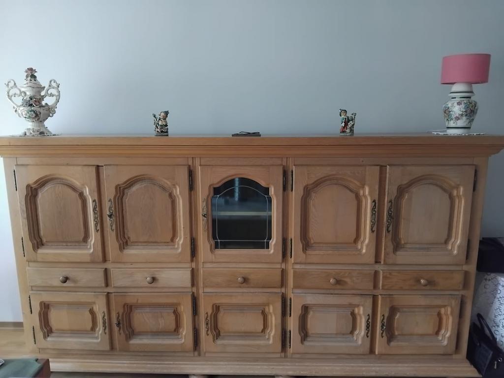 Volledige eetkamer, zetels en slaapkamer met kleerkast, Huis en Inrichting, Ophalen, Gebruikt