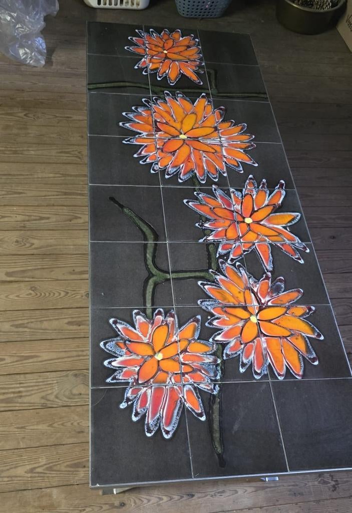 Table de salon année 70, Maison & Meubles, Enlèvement, Utilisé, Rectangulaire, Année 1970