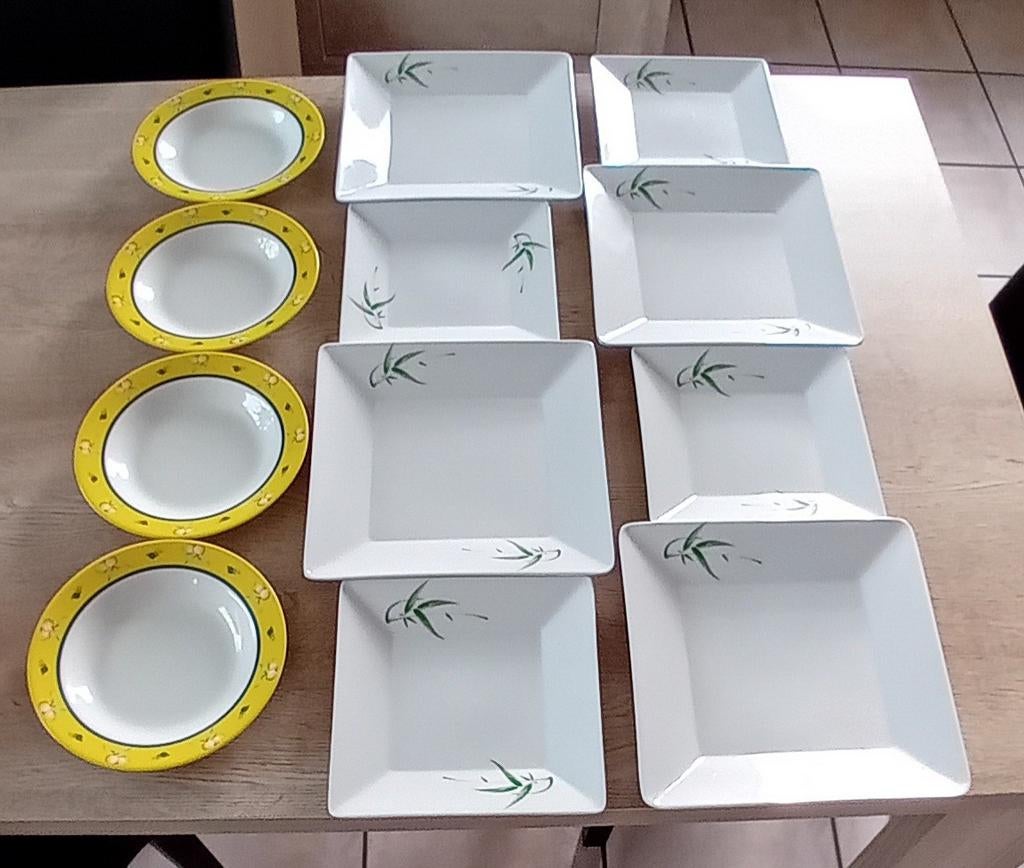 herbruikbare plastic bordenset, Huis en Inrichting, Keuken | Servies, Nieuw, Bord(en), Overige stijlen, Overige materialen, Ophalen of Verzenden