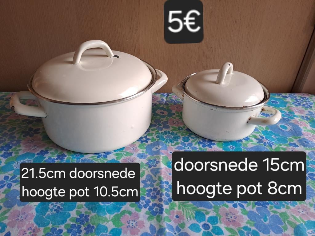Emaille kookpotten, Ophalen