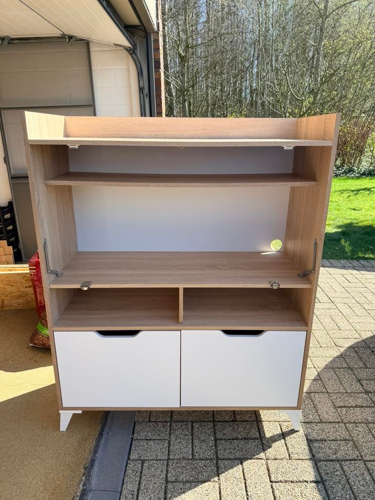 Secretaire opklap bureau, Huis en Inrichting, Ophalen, Gebruikt, Bureau
