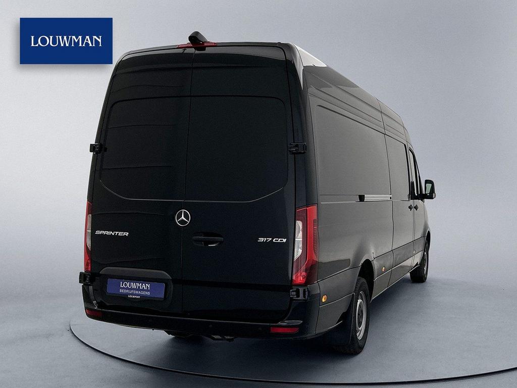 Mercedes-Benz Sprinter 317 1.9 CDI L3H2 PRO Navigatie LED Ac, Automaat, Zwart, Bedrijf, Diesel