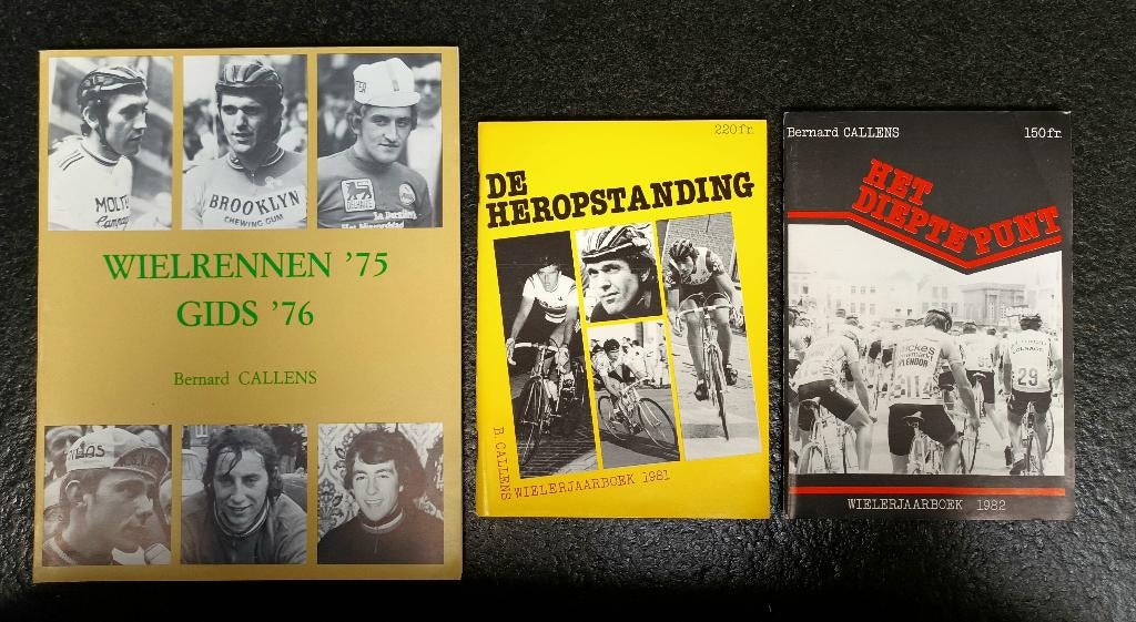 Wielerjaarboeken 1975 - 1981 - 1982 (3 stuks), Verzenden, Zo goed als nieuw, Bernard Callens, Lopen en Fietsen
