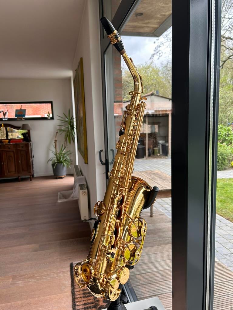 Saxofoon alt Yamaha YAS 475, Ophalen, Zo goed als nieuw, Alt