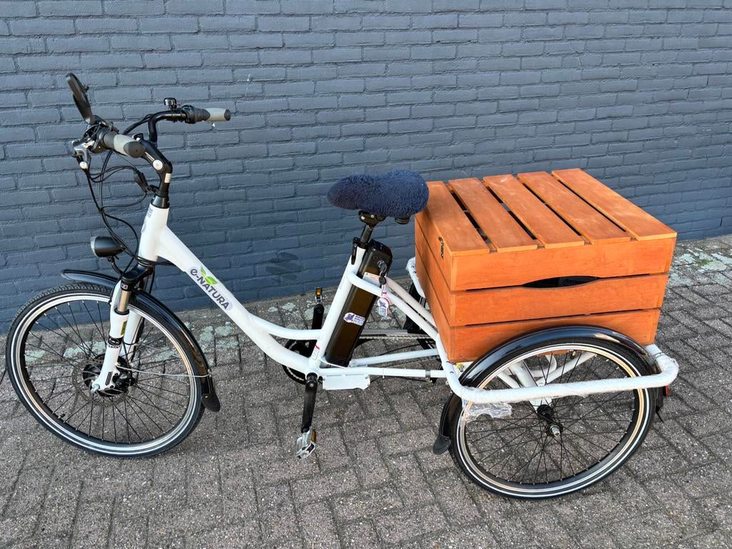 Elektrische driewieler e-natura nieuw 1km gelopen, Fietsen en Brommers, Goederen, Elektrisch, Zo goed als nieuw, Ophalen