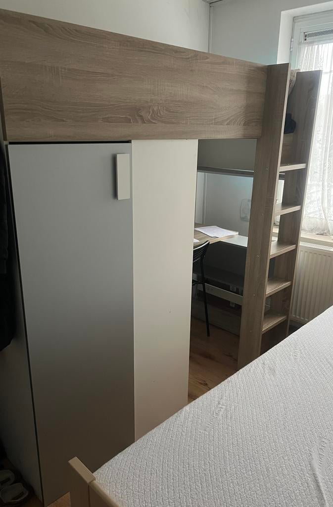Lit avec bureau garde de robe 2m /1m hauteur 2 m, Maison & Meubles, Chambre à coucher | Chambres à coucher complètes, Enlèvement