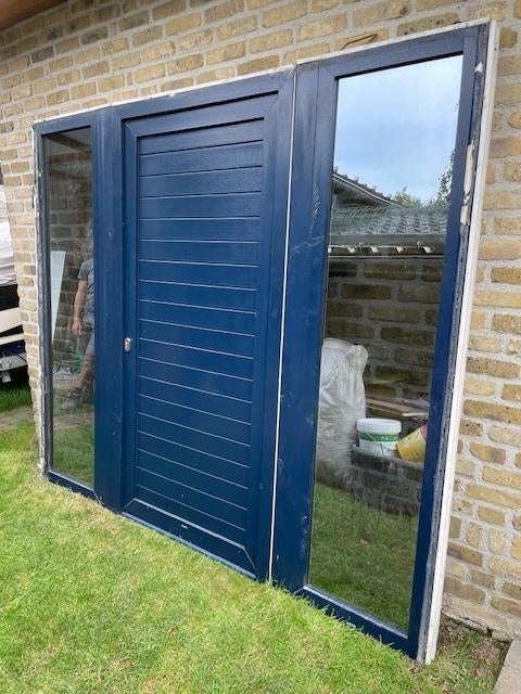 ramen en deur in PVC, Doe-het-zelf en Bouw, Ophalen, Gebruikt, Gevelraam of Ruit, Dubbelglas