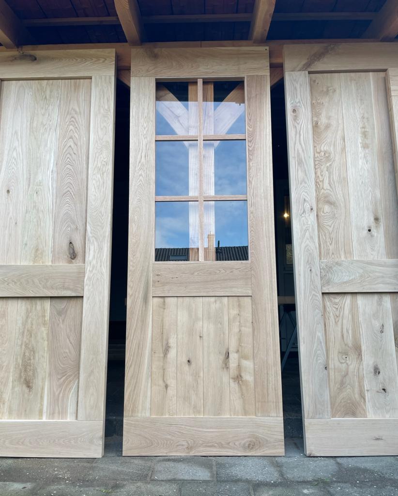 Massief eiken schuifdeur/loftdeur/binnen deur op maat, Doe-het-zelf en Bouw, Deuren en Vliegenramen, Ophalen of Verzenden