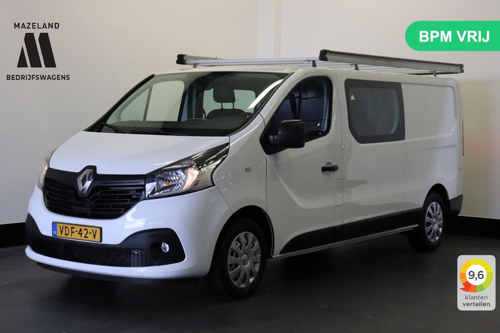Renault Trafic 1.6 dCi 125PK L2 Dubbele Cabine EURO 6 - Airc, Parkeersensor, Renault, Wit, Onderhoudsboekje