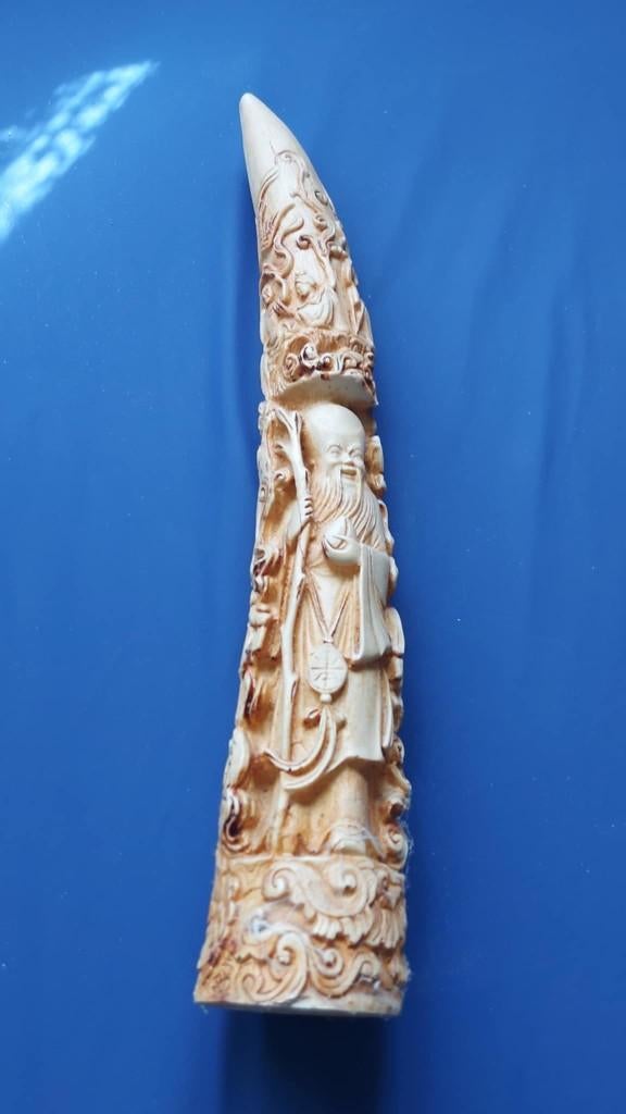 Oudere, oosterse beeldhouwkunst 2 stuks, Antiek en Kunst, Ophalen of Verzenden