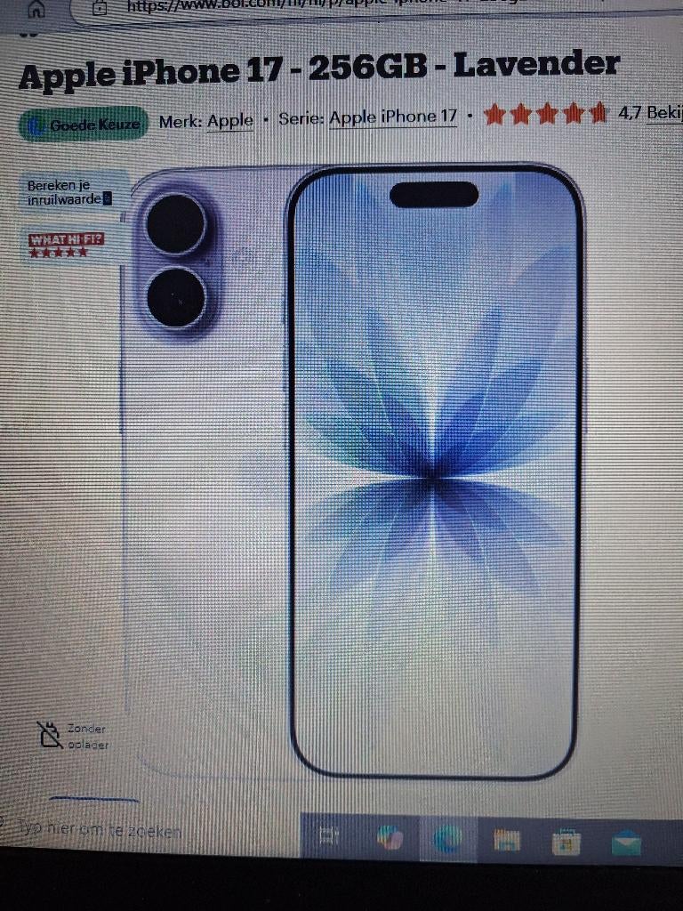 een mooie iphone 17 256 gb, Telecommunicatie, Ophalen, Nieuw, Apple iPhone