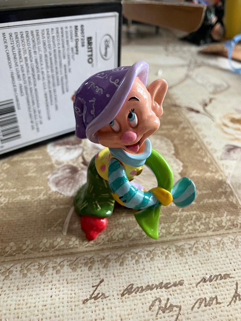 Disney Britto Dopey ( sneeuwwitje ), Verzamelen, Ophalen of Verzenden, Sneeuwwitje of Doornroosje, Nieuw, Beeldje of Figuurtje