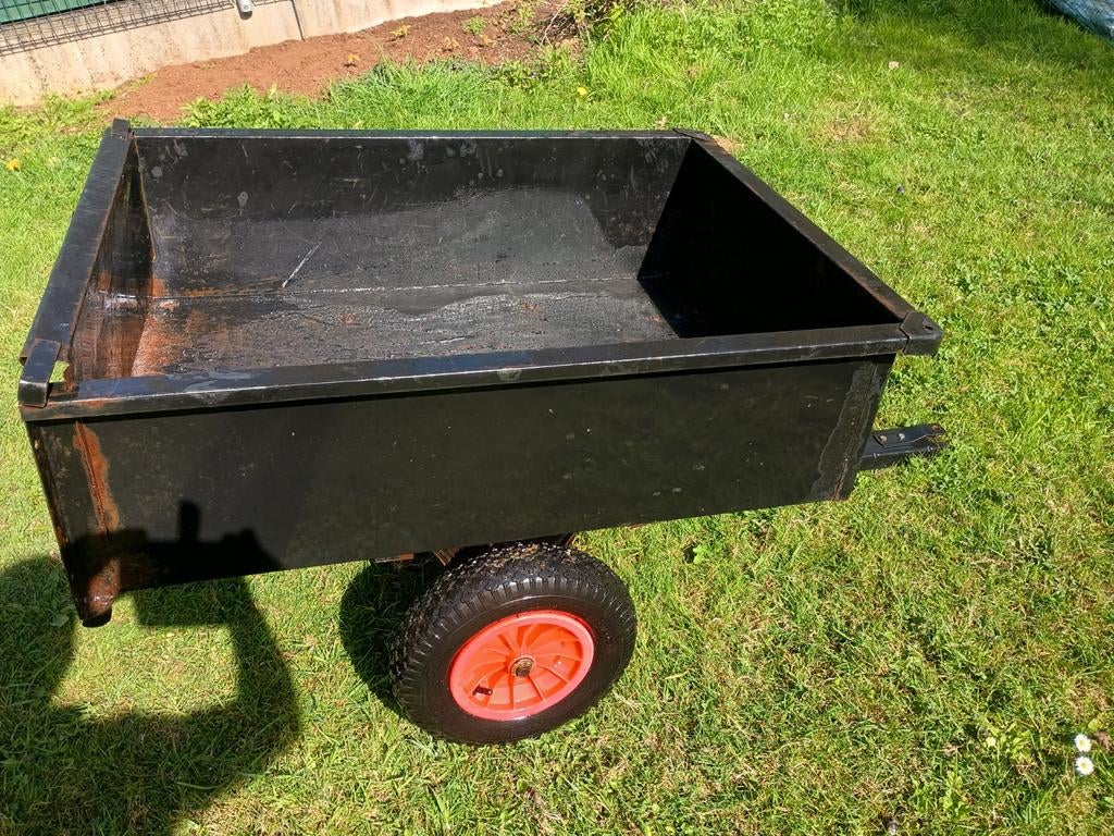 Kipkar voor zitmaaier, Ophalen