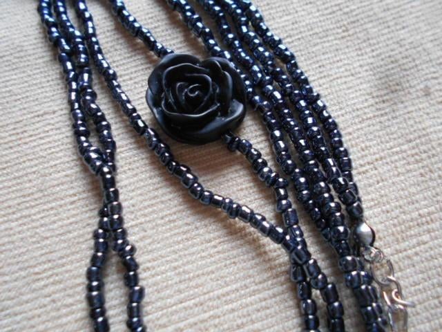 lot zwarte juwelen, hout, agaat, kraaltjes, leder enz, Ophalen of Verzenden, Nieuw, Zwart, Overige materialen