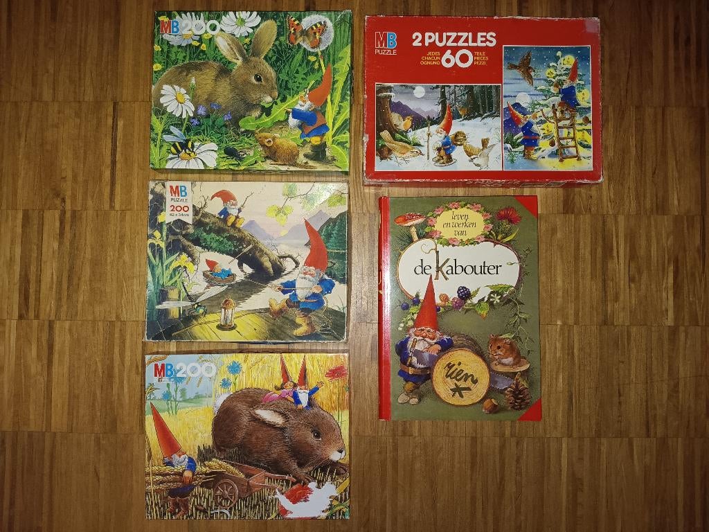 Set Rien Poortvliet: Boek + puzzels, Ophalen of Verzenden, Zo goed als nieuw