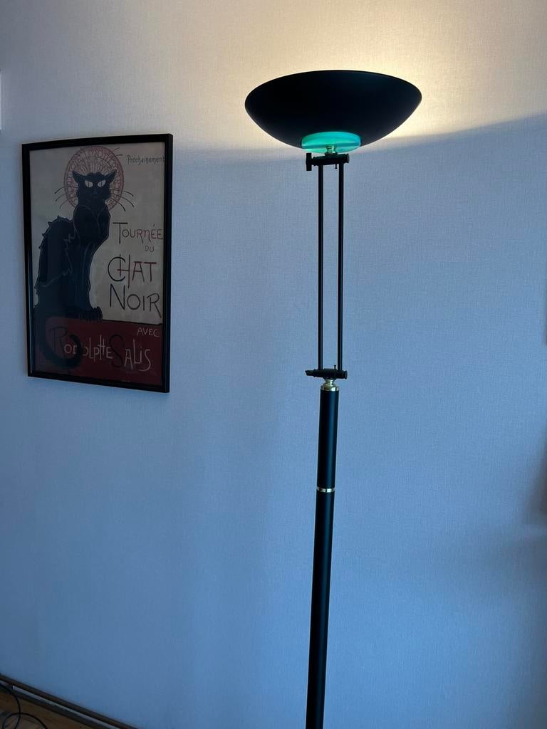 Sfeervolle staande lamp, Huis en Inrichting, Lampen | Vloerlampen, Ophalen, Zo goed als nieuw, Metaal