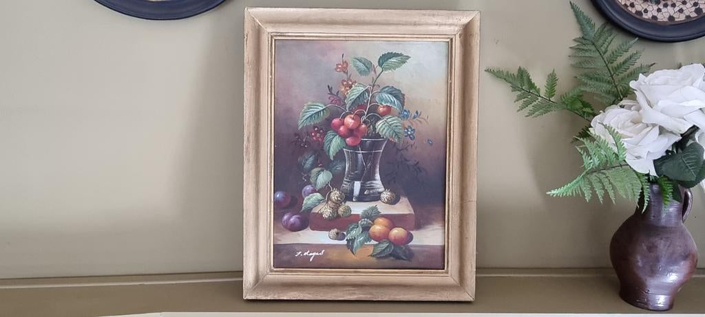 Stilleven door J. Magus ingekaderd, Antiek en Kunst, Ophalen