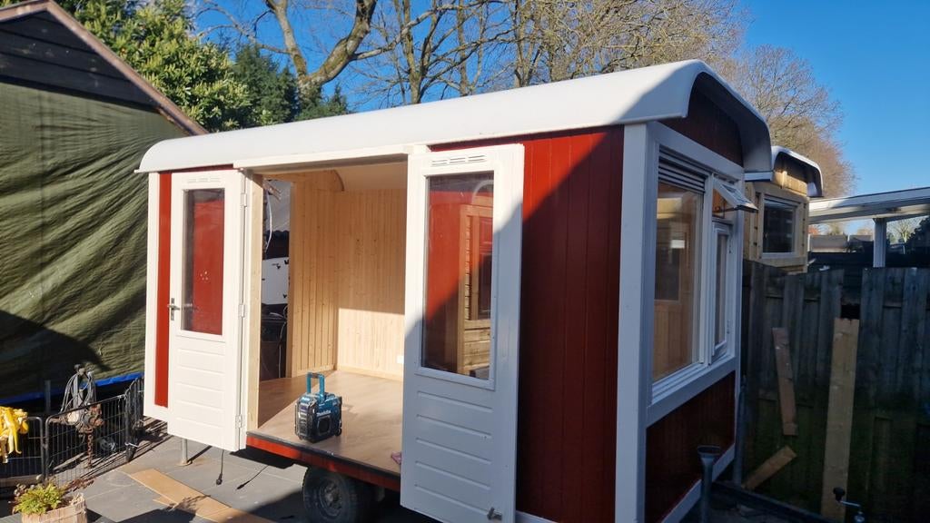 Pipowagen werfkeet 4x2 kompleet geïsoleerd, Ophalen of Verzenden