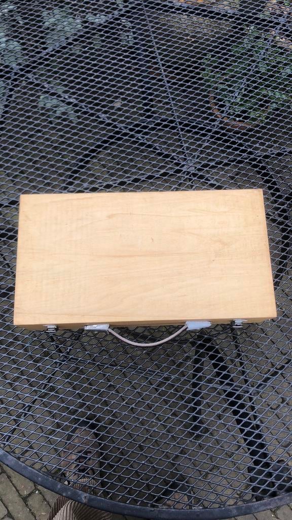 Set ijzeren petanqueballen in stevig kistje (4 x 2 stuks ), Ophalen, Gebruikt